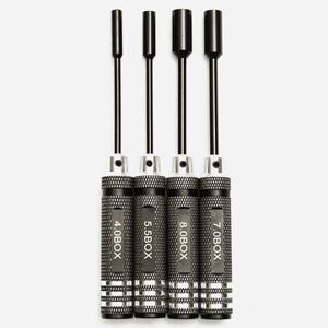 4pcs Metal 4.0/5.5/7.0/8.0mm Hex Screwdriver Tools NUT Key Socket Screw Driver Wrench Set