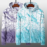 Women's Men's UPF 50 Clothing UV Sun Protection Lightweight Jacket Zip Up Hoodie Jacket Windbreaker Cooling Sun Shirt with Pockets Quick Dry Packable Coat Top Hiking Fishing Outdoor Performance Lightinthebox - thumbnail