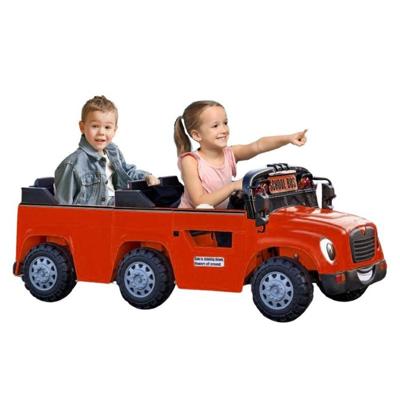 Megastar Kids Electric Ride On 24 V School Bus 2 Seater - Red