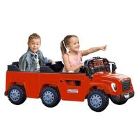 Megastar Kids Electric Ride On 24 V School Bus 2 Seater - Red