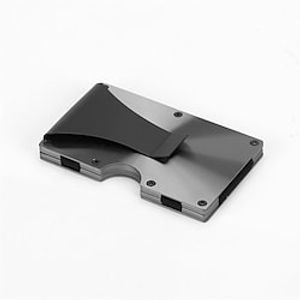 Rfid Metal Credit Card Holder Wallets Men Women Slim Thin Mini Bank Cardholder Case Slim Protect Aluminium Minimalist Wallet Lightinthebox