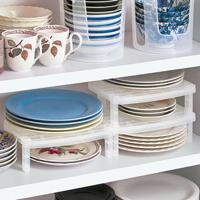 The Dishes Stacking Racks Draining Rack Quality Kitchen Storage Plastic Single Sideboard - thumbnail