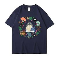 Totoro T-shirt Cartoon Manga Anime Harajuku Graphic T-shirt For Couple's Men's Women's Adults' Hot Stamping Street Casual Daily Lightinthebox