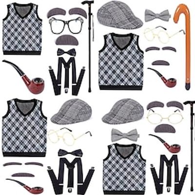Old Man Outfits Costume Kid's Boys Cosplay Carnival Performance Halloween Carnival World Book Day 100 Days of School Easy Halloween Costumes Lightinthebox