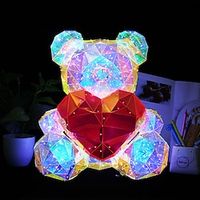 LED Bear Night Light for Girls, Nursery Decor, Bedside Lamps, Christmas Gifts, Table Decorations, Valentine's Day Gift Lightinthebox - thumbnail