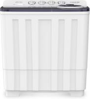 Krome 20KG Twin Tub Semi-Automatic Washing Machine, Mechanical Wash Timer, Intuitive Control, Durable Aluminium Spin Motor, 480W Wash & 200W Spin Input Power, White - KR-WSA200K