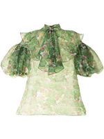 Romance Was Born bow detail blouse - Green - thumbnail