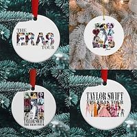 Christmas Ornament - - Gift For Fans - 3 Round - Christmas Gift Lightinthebox - thumbnail