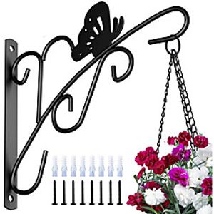 Iron Hanging Bracket Bird Feeding Rack Wall-Mounted Wind Chime Hook Outdoor Hook Decorative Bracket Lightinthebox