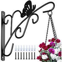 Iron Hanging Bracket Bird Feeding Rack Wall-Mounted Wind Chime Hook Outdoor Hook Decorative Bracket Lightinthebox - thumbnail