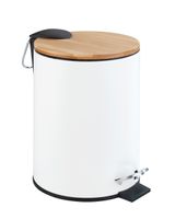 Wenko Pedal Bin Tortona 3 Litres EasyClean White Matte