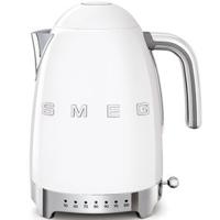 SMEG 1.7L Kettle - White, LED Display (KLF04WHUK)