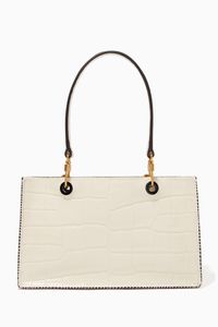 Gemma Tote Bag in Croc Embossed Leather