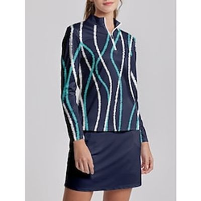 Women's Golf Polo Shirt Yellow Red Blue Long Sleeve Sun Protection Top Fall Winter Ladies Golf Attire Clothes Outfits Wear Apparel miniinthebox