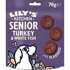 Lily's Kitchen Turkey & Whitefish Senior Dog Treats (70 g)