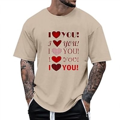 Heart Letter Printed Black White Dark Blue T shirt Tee Men's Graphic Polyester Shirt Sports Classic Shirt Short Sleeve Comfortable Tee Sports Outdoor Holiday Summer Fashion Designer Clothing S M L XL Lightinthebox Heart Letter Printed Black White Dark Blue T shirt Tee Men's Graphic Polyester Shirt Sports Classic Shirt Short Sleeve Comfortable Tee Sports Outdoor Holiday Summer Fashion Designer Clothing S M L XL Lightinthebox