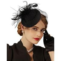 Retro Vintage 1950s 1920s Fascinators Hat Veil Headband Head Jewelry Bridal Women's Carnival Party / Evening Headwear Lightinthebox