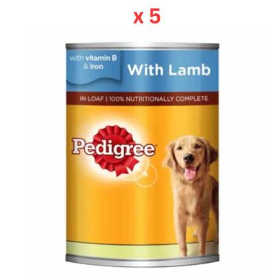 Pedigree Lamb Flavored Wet Dog Food 400g (Pack Of 5)