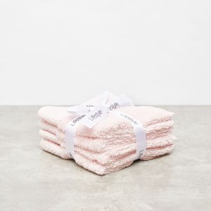 Textured 4-Piece Face Towel Set - 30x30 cms