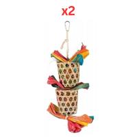 Trixie Toy With Natural Nesting Materials For Birds 35cm (Pack Of 2)