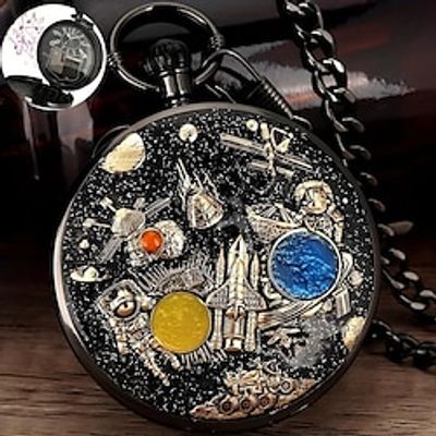 Space Series Music Pocket Watch Men with Chain Retro Vintage Fashion Clock Women Music Necklace Watches Unique Couples Collectibles Gift Lightinthebox Space Series Music Pocket Watch Men with Chain Retro Vintage Fashion Clock Women Music Necklace Watches Unique Couples Collectibles Gift Lightinthebox