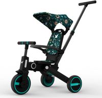 Megastar 7 In 1 Foldable & Reversible Tricycle Stroller For Toddlers - Blue (UAE Delivery Only)