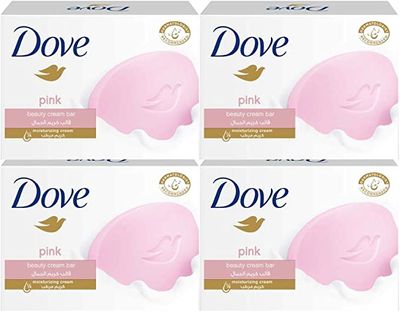 Dove Moisturising Beauty Cream Bar Soap Pink, 100gm (Pack of 4)