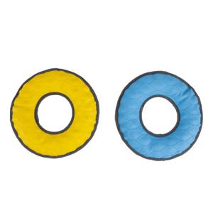 Pawsitiv Durable And Tough Toy - Donut - Blue/Yellow