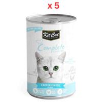 Kit Cat Complete Cuisine Chicken Classic In Broth 150g Cat Wet Food (Pack Of 5)