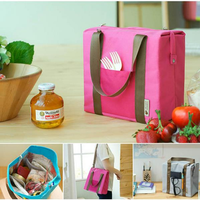 Large Capacity Folding Bag Oxford Waterproof Food Storage Container Picnic Insulated Lunch Bag Large Capacity Folding Bag Oxford Waterproof Food Storage Container Picnic Insulated Lunch Bag