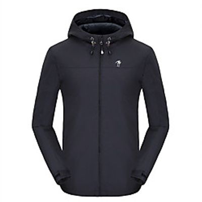 Men's Hiking Jacket Autumn / Fall Winter Spring Outdoor Solid Color Thermal Warm Windproof Warm Breathable Jacket Nylon Single Slider Camping / Hiking Climbing Camping / Hiking / Caving Black Red Sky miniinthebox