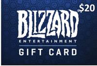 $20 USA Blizzard Gift Card (Instant E-mail Delivery)