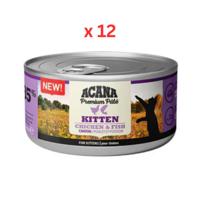 Acana Premium Chicken With Fish Pate Kitten Wet Food 85G Pack Of 12