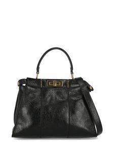 Peekaboo Leather Tote Bag