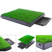 M-Pets Grass Mat Training Pad With Tray