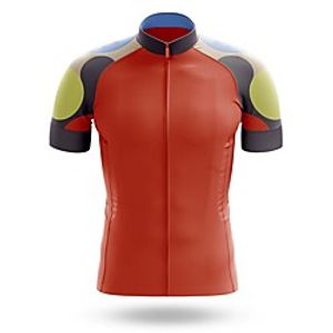 21Grams Men's Short Sleeve Cycling Jersey Summer Spandex Red Bike Top Mountain Bike MTB Road Bike Cycling Quick Dry Moisture Wicking Sports Clothing Apparel  Athleisure Lightinthebox