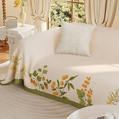 Sofa Cover Fabric with a Premium Feel, All Inclusive, All Season Universal, And Can Be Spread and Covered with Cream Wind. New Anti Cat Scratch Sofa Cover Fabric miniinthebox