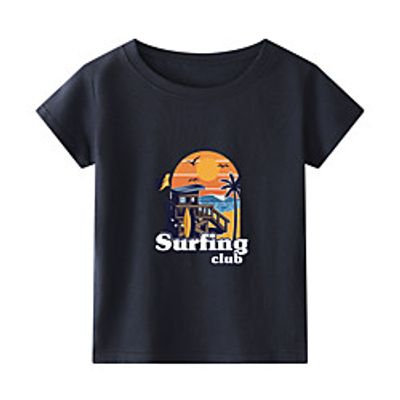 Kids Girls' T shirt Short Sleeve Anime Graphic Print White Blue Red Children Tops Summer Active Daily Wear Children's Day Regular Fit 2-9 Years Lightinthebox