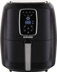 Sonashi Digital Air Fryer-Black-SAF-620