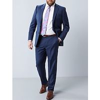 Dark Blue Men's Wedding Suits Solid Colored 2 Piece Daily Business Plus Size Single Breasted Two-buttons 2023 miniinthebox