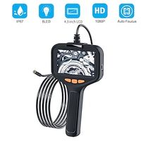 Industrial Endoscope Camera Digital Borescope with 2MP 4.3 inch Inspection Camera 20.0m(60Ft) 10.0m(30Ft) 5.0m(16Ft) 2 mp Portable LED Light Waterproof Handheld Semi-Rigid Cable Pipeline Car Repair miniinthebox - thumbnail