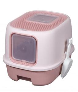 Pawsitiv Emma Litter Box With Removable Tray 2 Door MSP-106T Pink