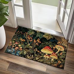 Mushrooms Forest Doormat Non-Slip Oil Proof Rug Indoor Outdoor Mat Bedroom Decor Bathroom Mat Entrance Rug Door Mat Lightinthebox