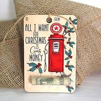 Christmas Money Holders, Santa Christmas Money Holders, Wooden Christmas Money Clip, Creative Christmas Money Clip Decoration Pendant, Money Stocking Stuffers Lightinthebox - thumbnail