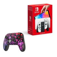 Nintendo Switch Oled White + Lume Control Zero Drift Wireless Controller