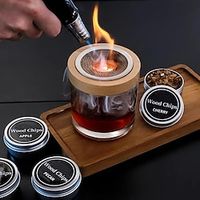 1 set Cocktail Smoker Kit - 4 Flavors Wood Chips Infuser for Whiskey, Cocktail, Wine, Meat, and Cheese - Perfect Gift for Man Whiskey Lovers Lightinthebox - thumbnail