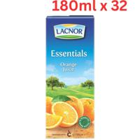 Lacnor Essentials Orange Juice 180ml (Pack of 32)