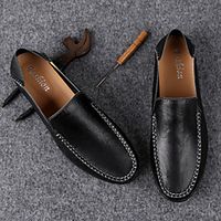 Men's Loafers  Slip-Ons Retro Business Vintage British Party  Evening Office  Career PU Breathable Non-slipping Yellow Red Black Spring Summer miniinthebox - thumbnail