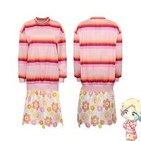 Wednesday Addams Addams family Enid Sinclair Dress Skirt Women's Movie Cosplay Anime Pink Skirts Top Halloween Masquerade Polyester Lightinthebox - thumbnail