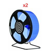 Trixie Exercise Wheel For Small Pets - Blue 28Cm (Pack Of 2)